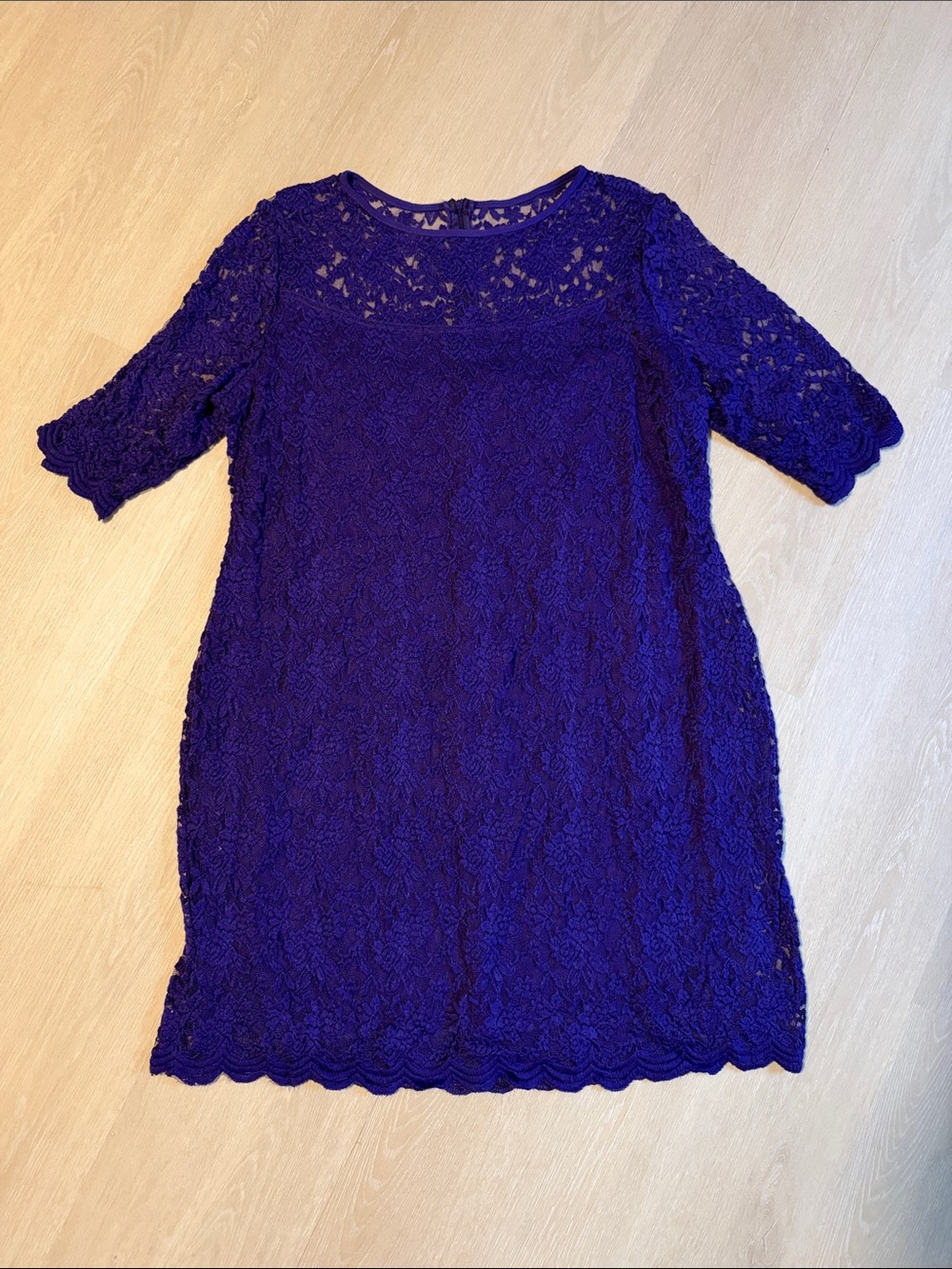Connected Apparel Purple Lace Midi Dress size 20W